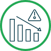 Minimize business risk icon
